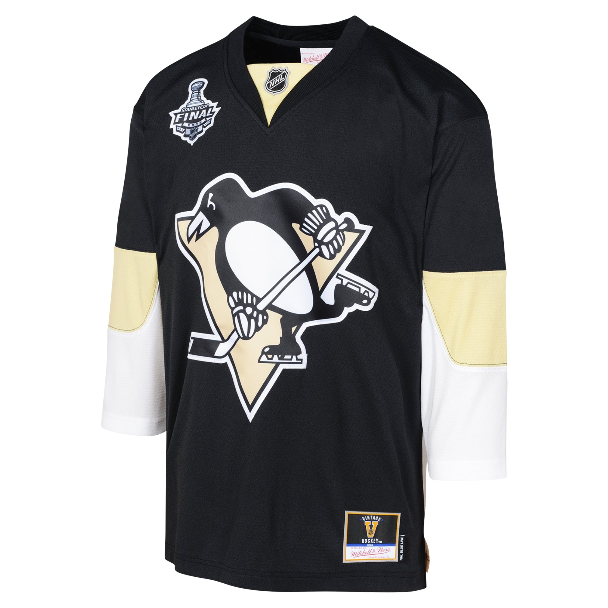 Pittsburgh Penguins Mitchell Ness Black 2008 Blue Line Blank NHL Jersey Youth