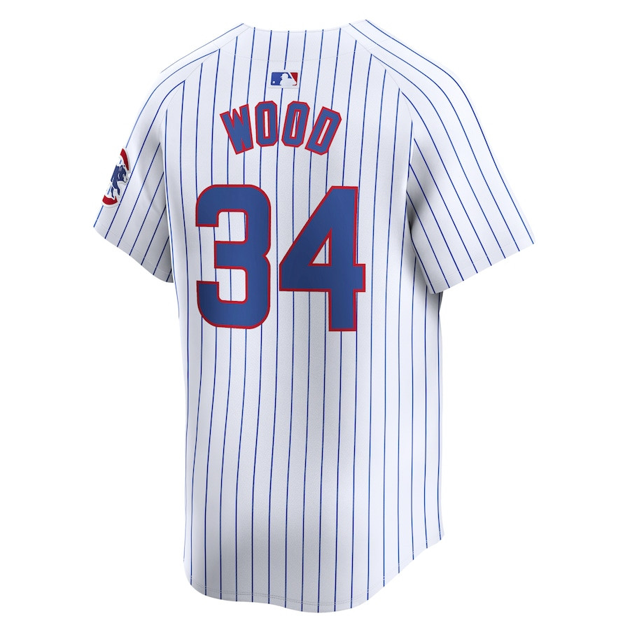 Kerry Wood 34 Chicago Cubs Home Limited Player White MLB Jersey Men's