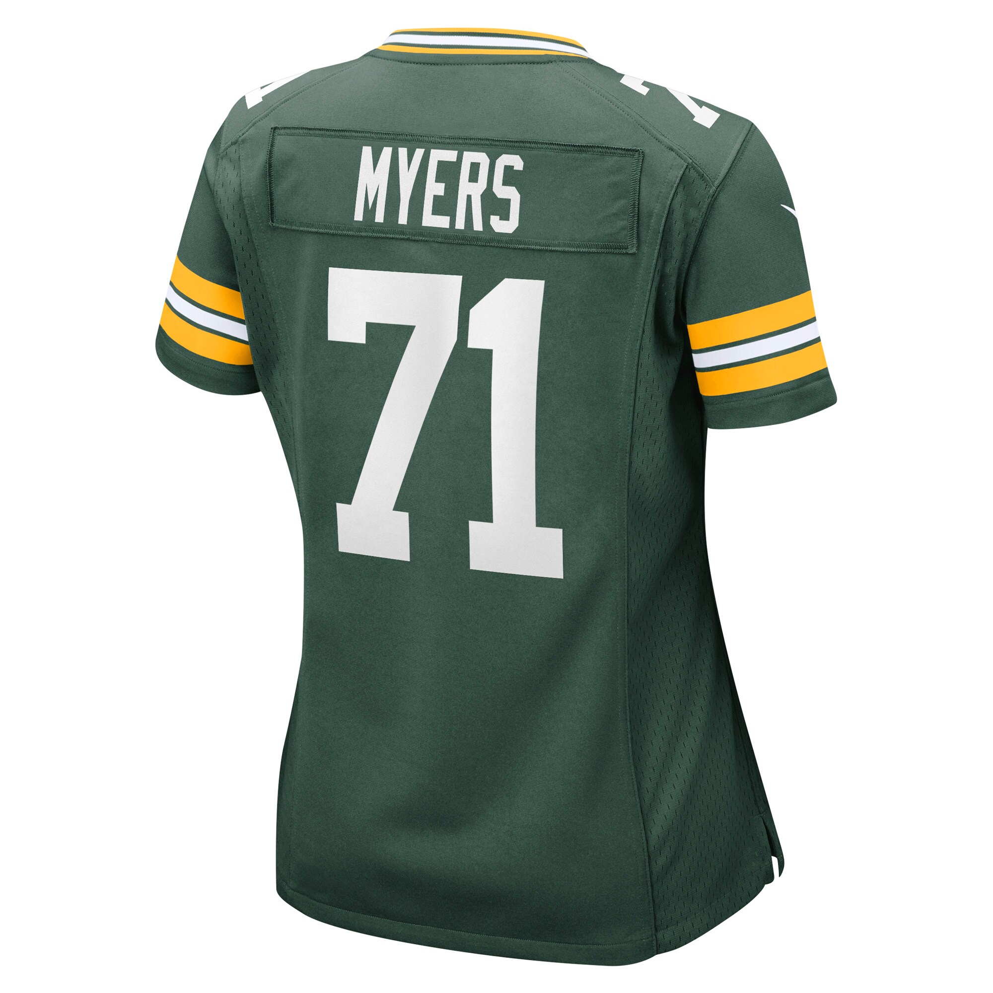 Green Bay Packers Josh Myers Green Game NFL Jersey Women's
