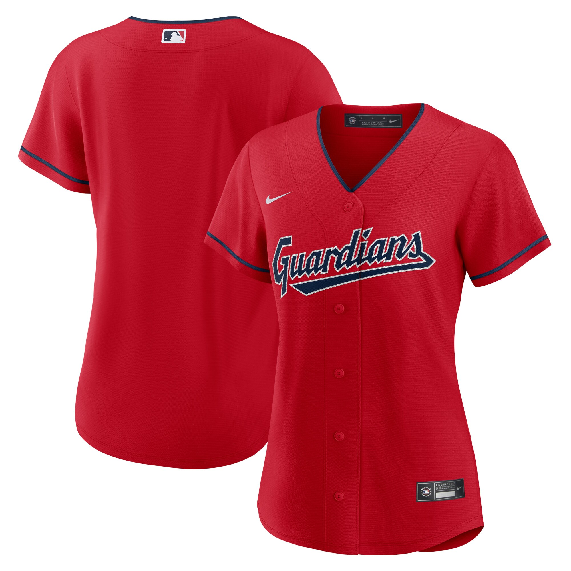 Cleveland Guardians Red Alternate Team MLB Jersey Women's
