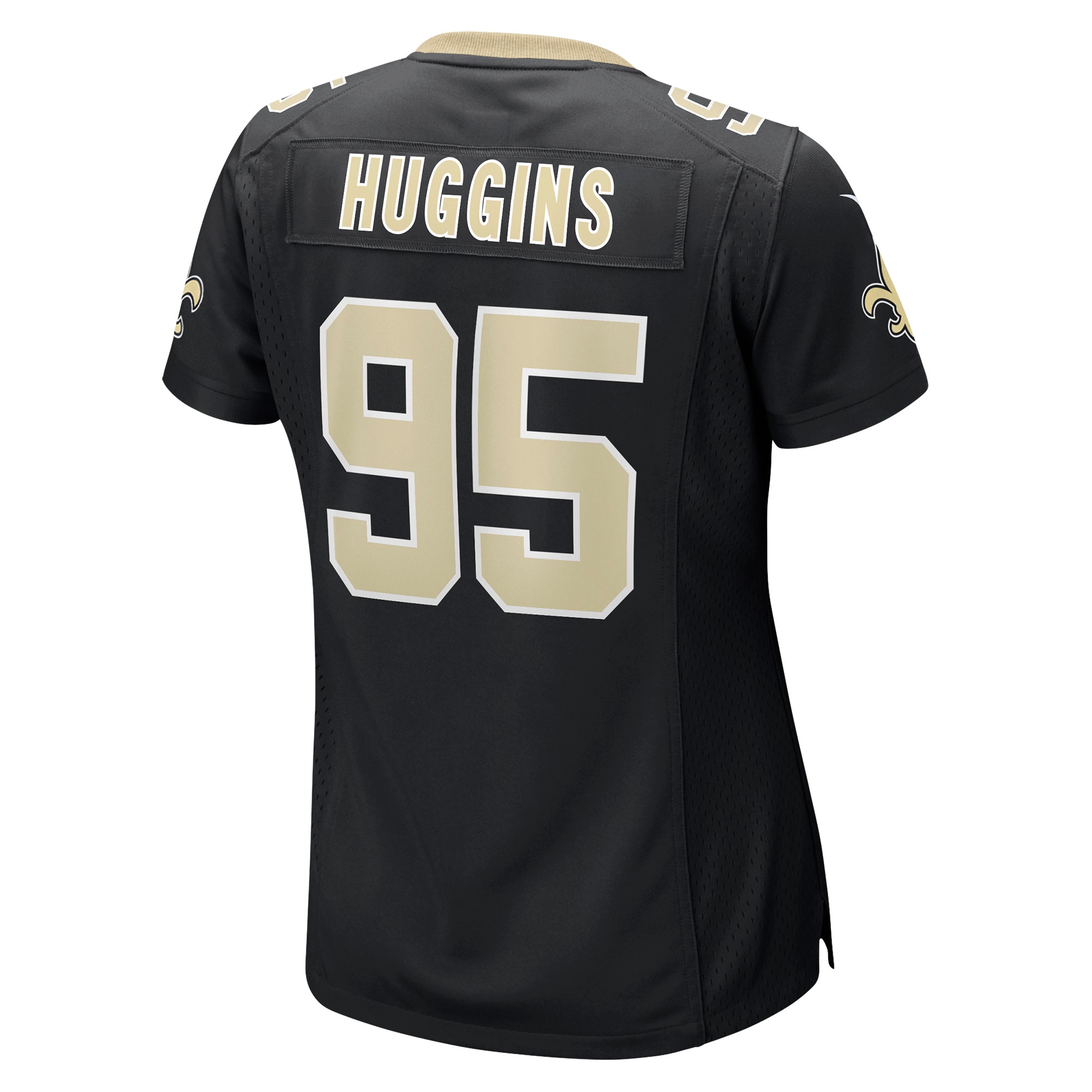 New Orleans Saints Albert Huggins Black Player Game NFL Jersey Women's