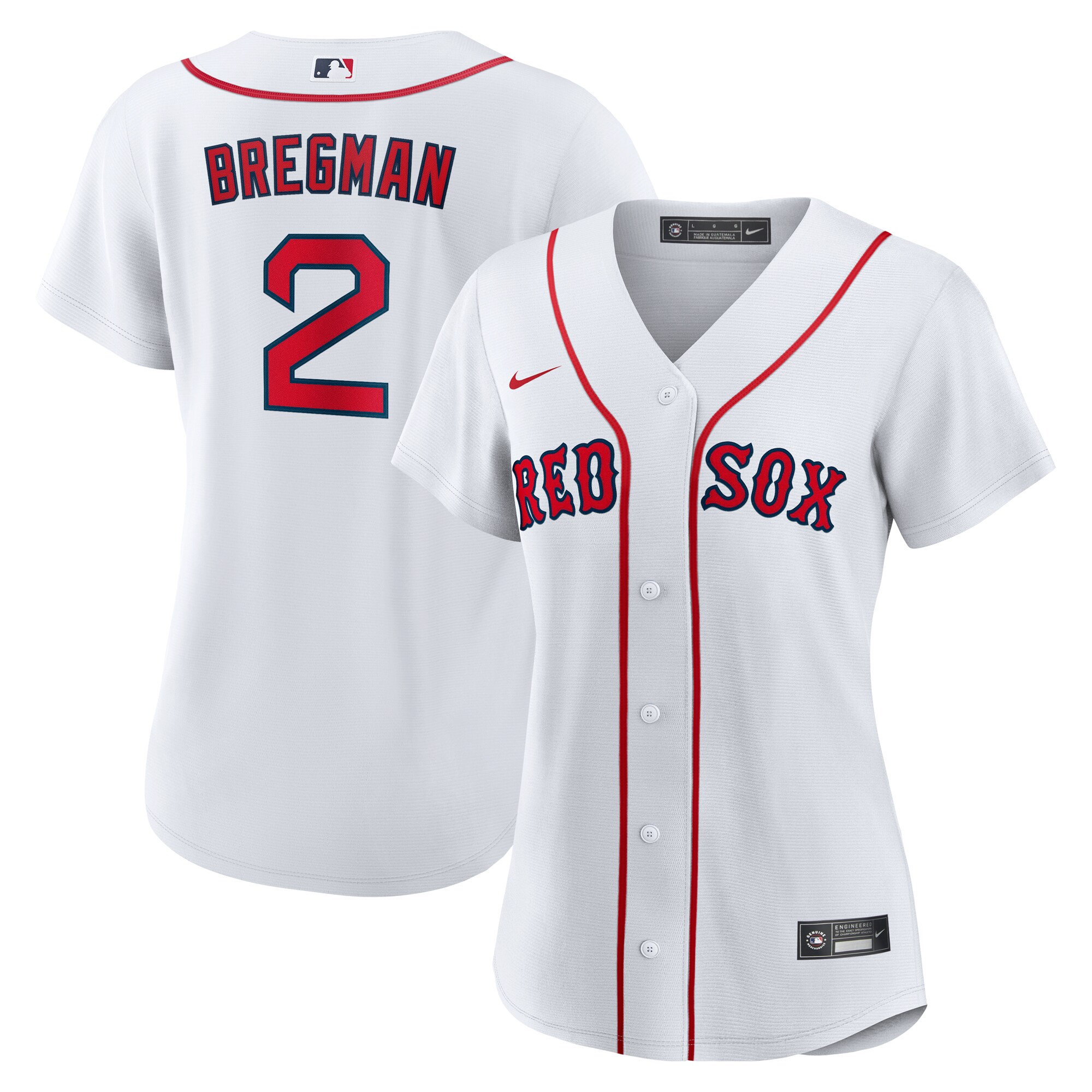 Boston Red Sox Alex Bregman White Home 1.0 Player MLB Jersey Women's