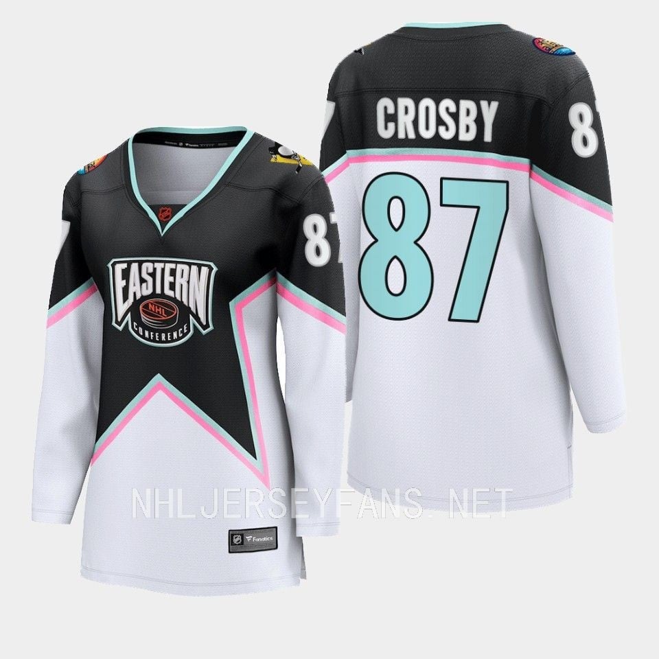 Sidney Crosby 87 Pittsburgh Penguins 2023 All Star Game Black Equipment NHL Jersey Men's