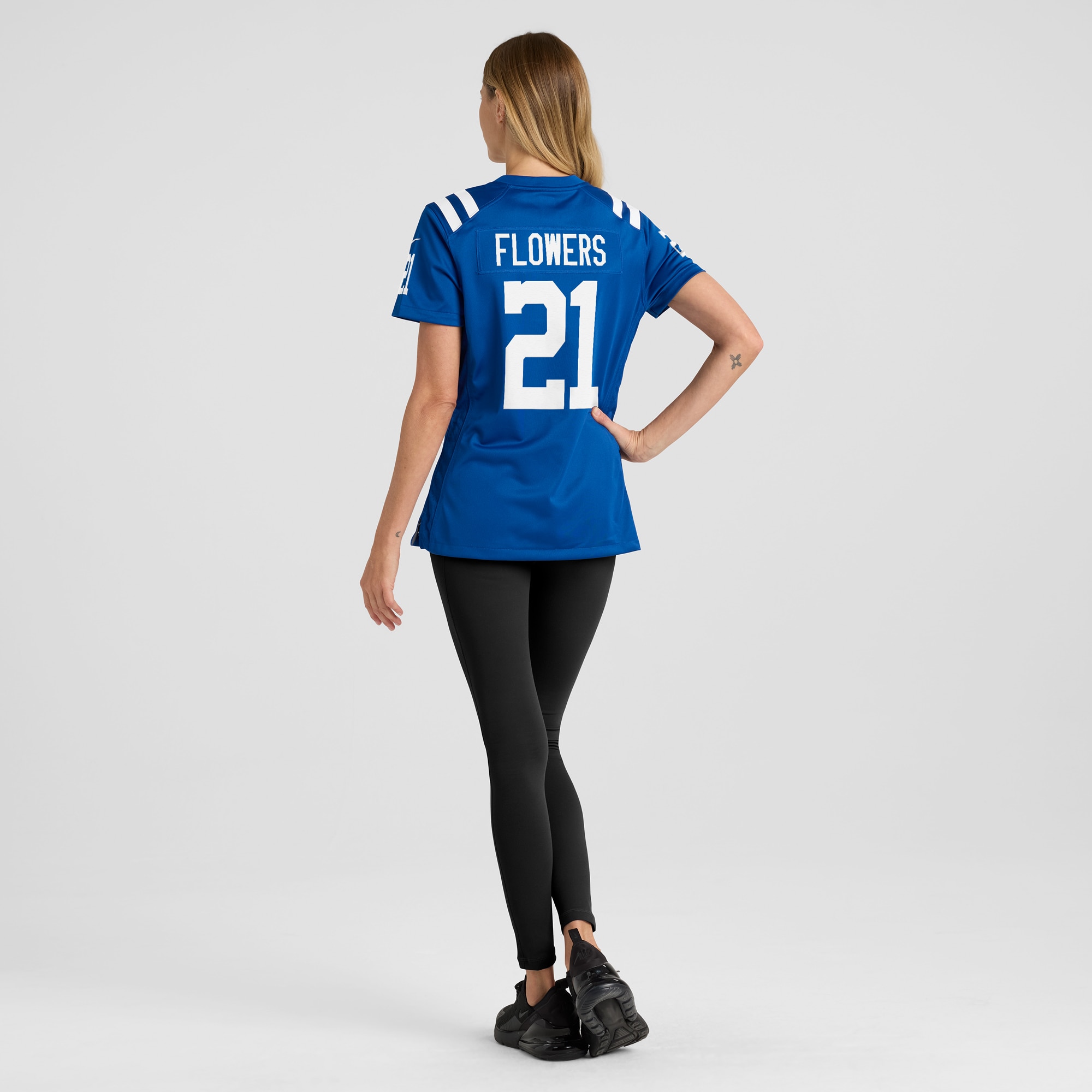 Indianapolis Colts Dallis Flowers Royal Game NFL Jersey Women's