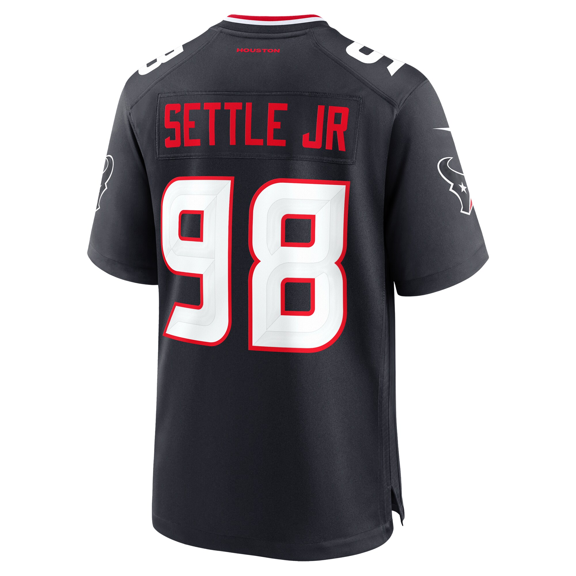 Houston Texans Tim Settle Jr. Navy Team Game NFL Jersey Men's