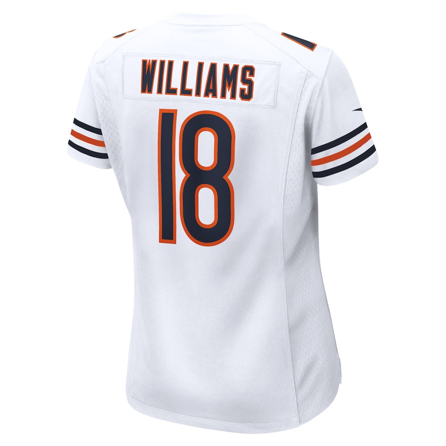 Caleb Williams 18 Chicago Bears 2024 Draft Game Player White NFL Jersey Men's