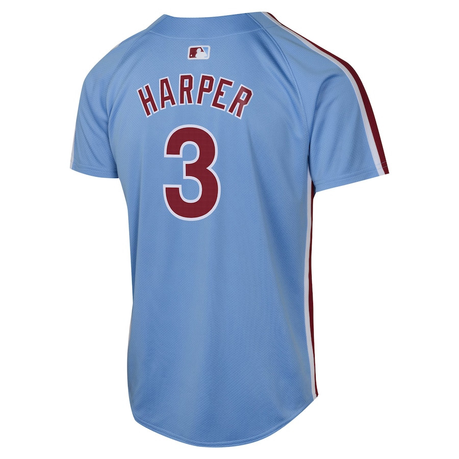 Bryce Harper 3 Philadelphia Phillies Alternate Limited Light Blue MLB Jersey Youth