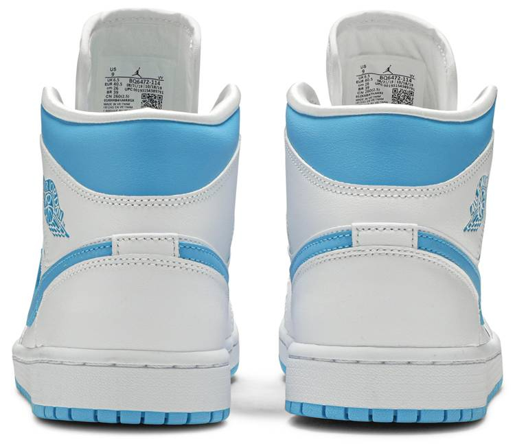 Wmns Air Jordan 1 Mid UNC BQ6472-114