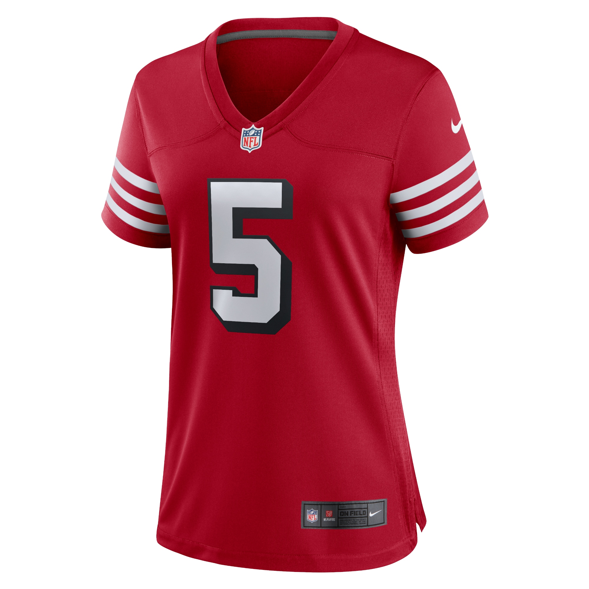 San Francisco 49ers Trey Lance Scarlet Alternate Game NFL Jersey Women's