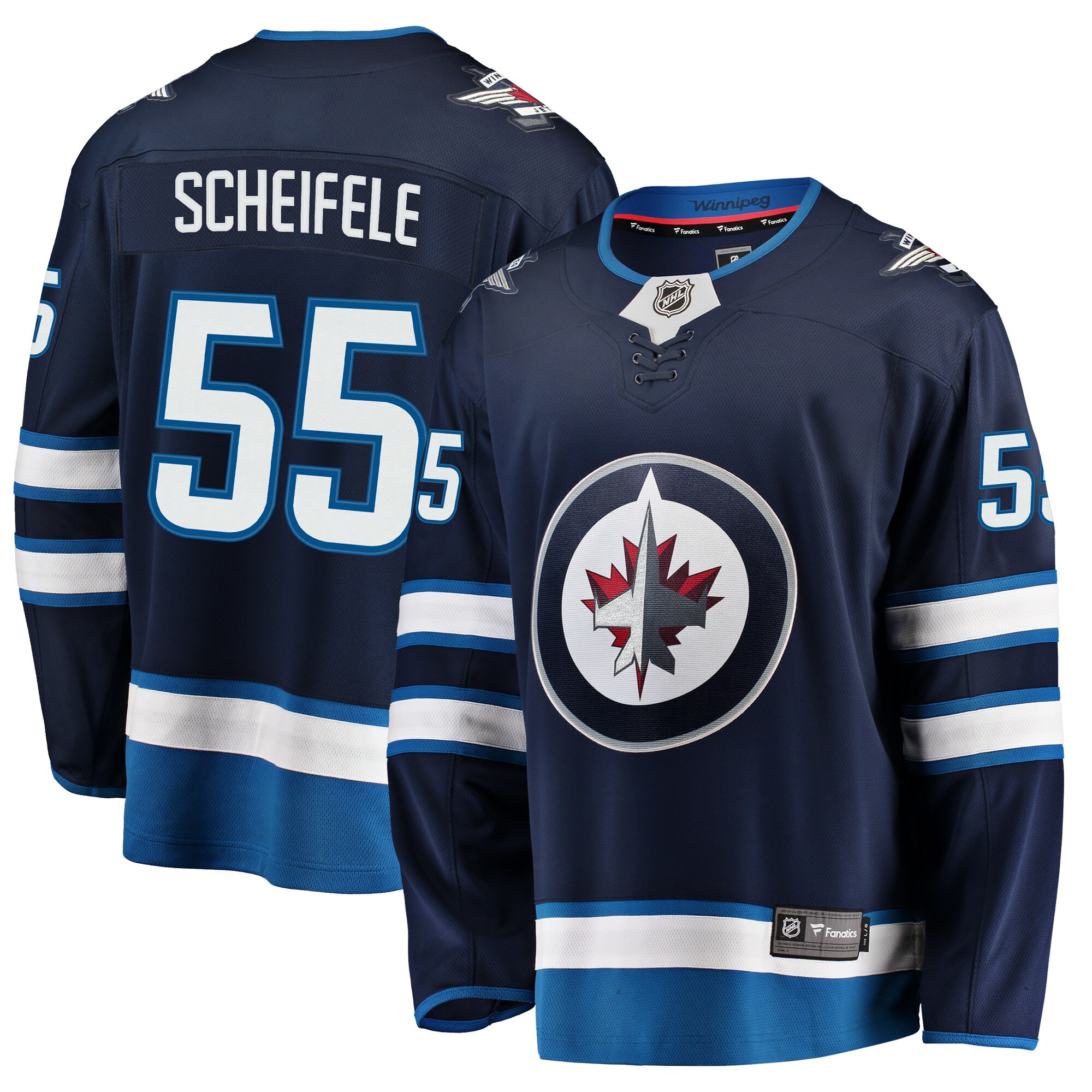 Winnipeg Jets Mark Scheifele Navy Breakaway NHL Jersey Men's