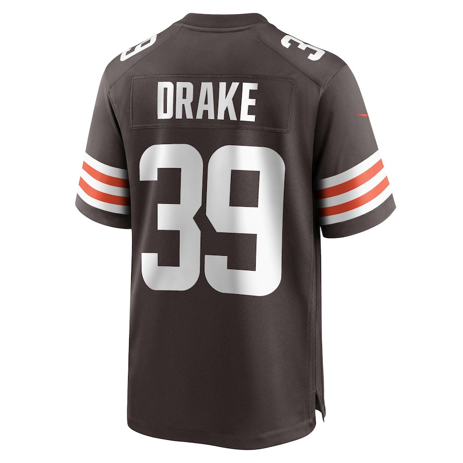 Kenyan Drake 39 Cleveland Browns Game Brown NFL Jersey Men's