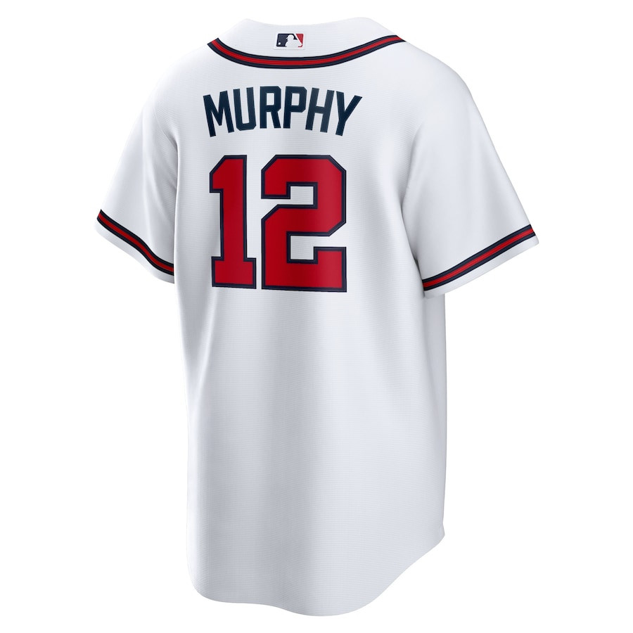 Sean Murphy 12 Atlanta Braves White MLB Jersey Men's
