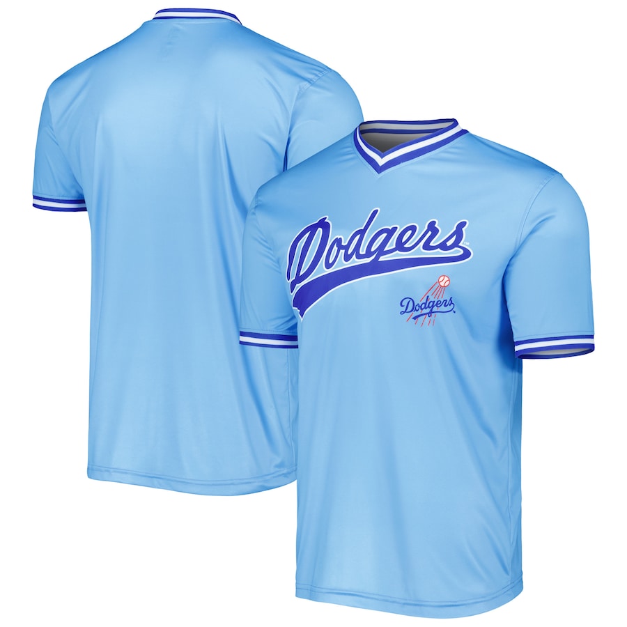 Los Angeles Dodgers Stitches Cooperstown Collection Team Jersey Light Blue