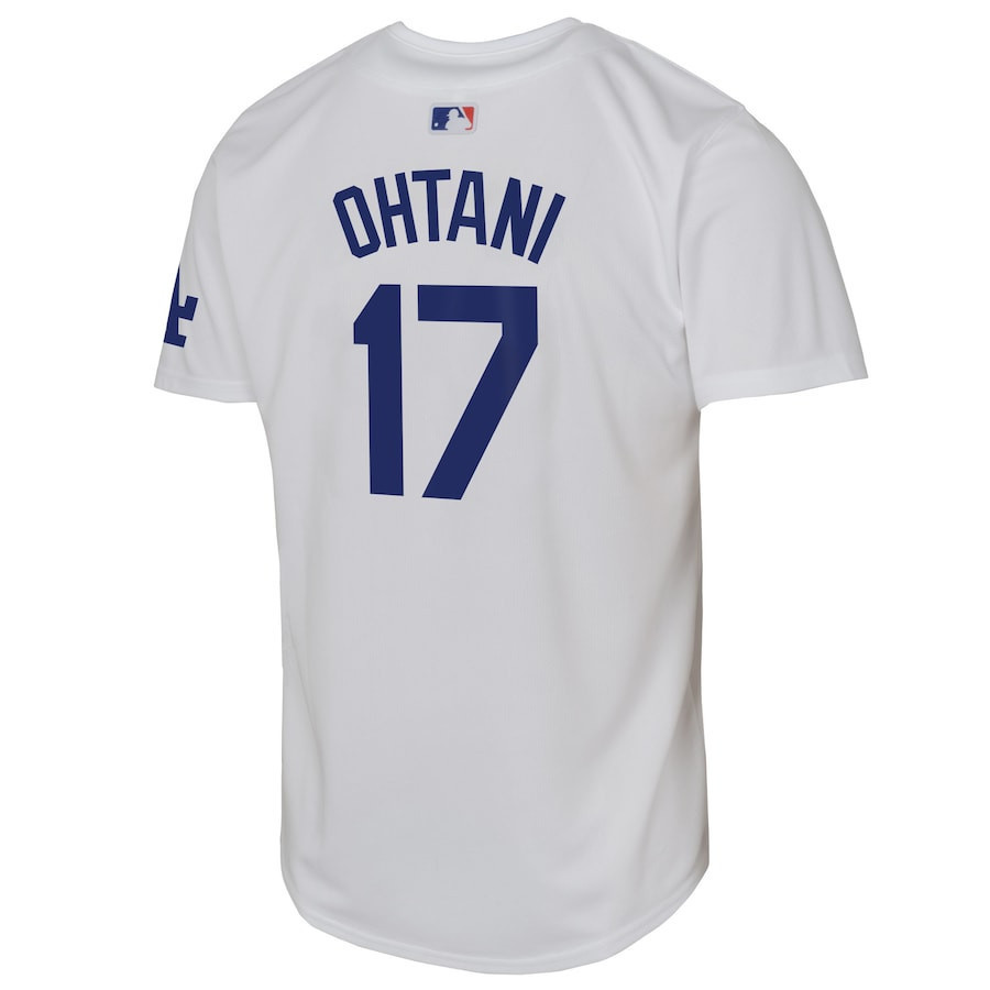 Shohei Ohtani 17 Los Angeles Dodgers Home White MLB Jersey Youth