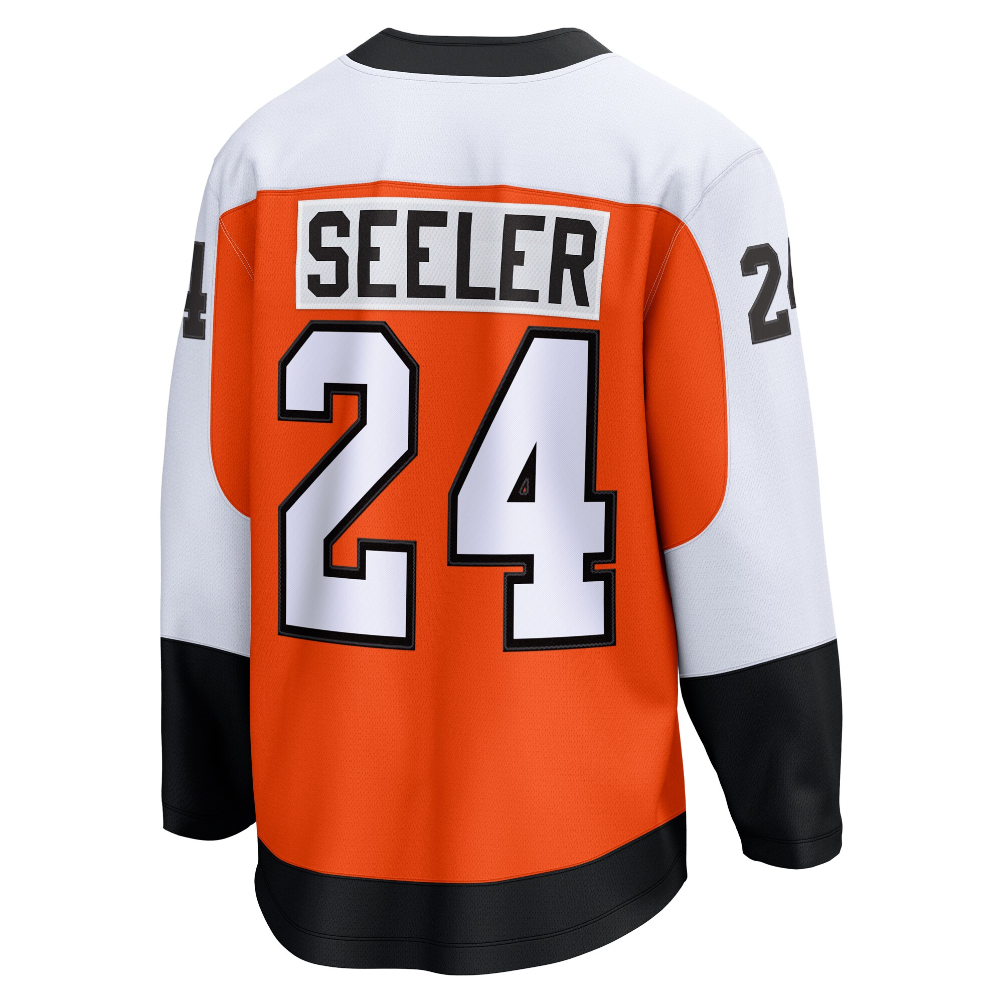 Philadelphia Flyers Nick Seeler Orange Home Breakaway NHL Jersey Men's