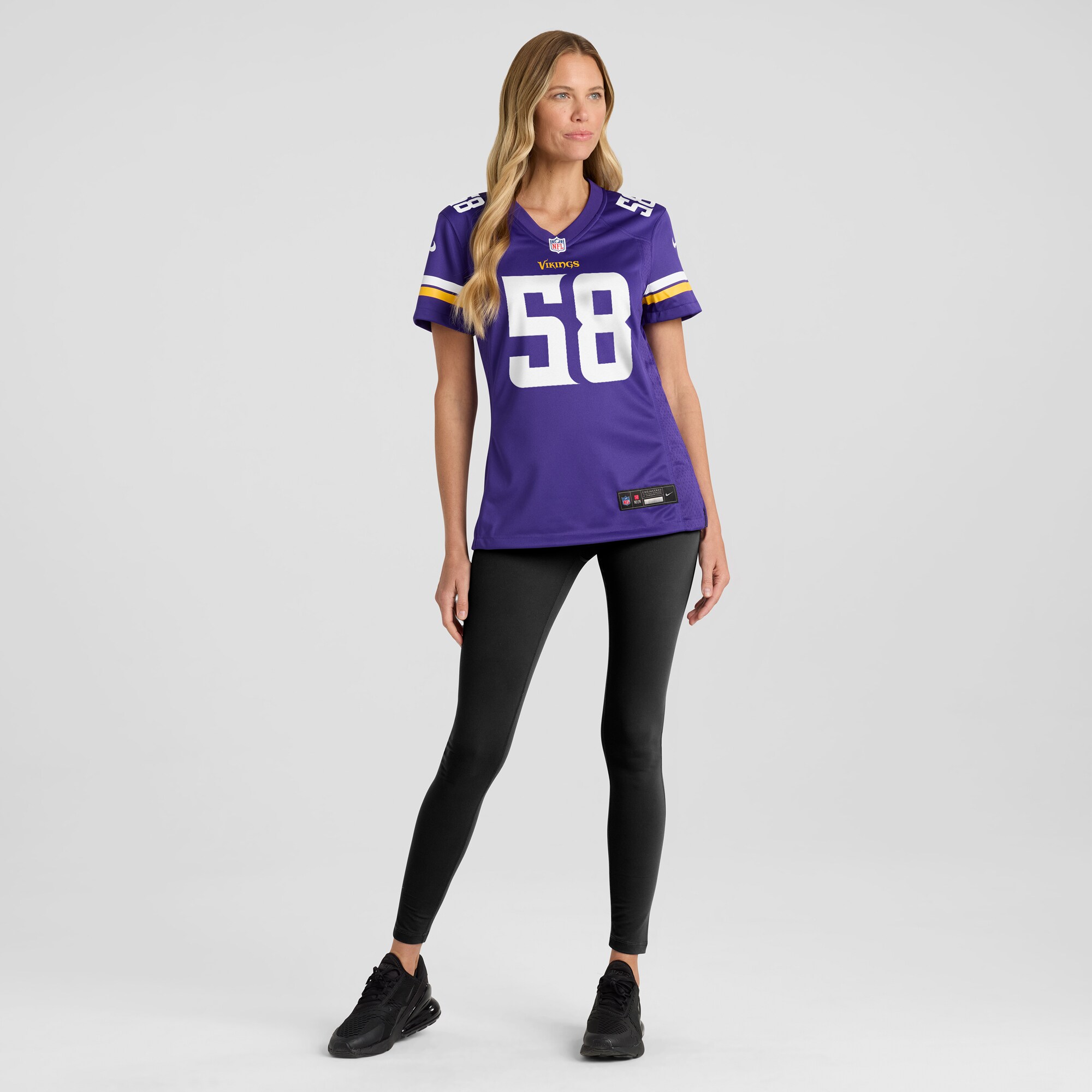 Minnesota Vikings Jonathan Greenard Purple Team Game NFL Jersey Women's