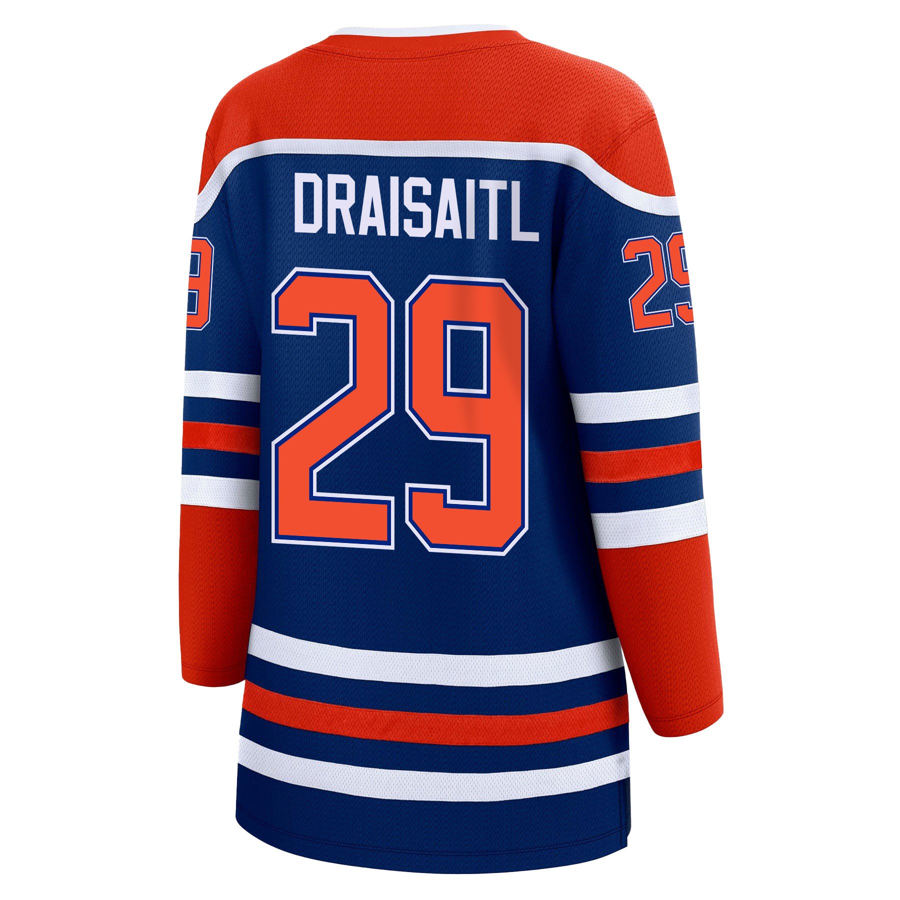 Leon Draisaitl 29 Edmonton Oilers 2024 STANLEY CUP Final Home Royal NHL Jersey Women's
