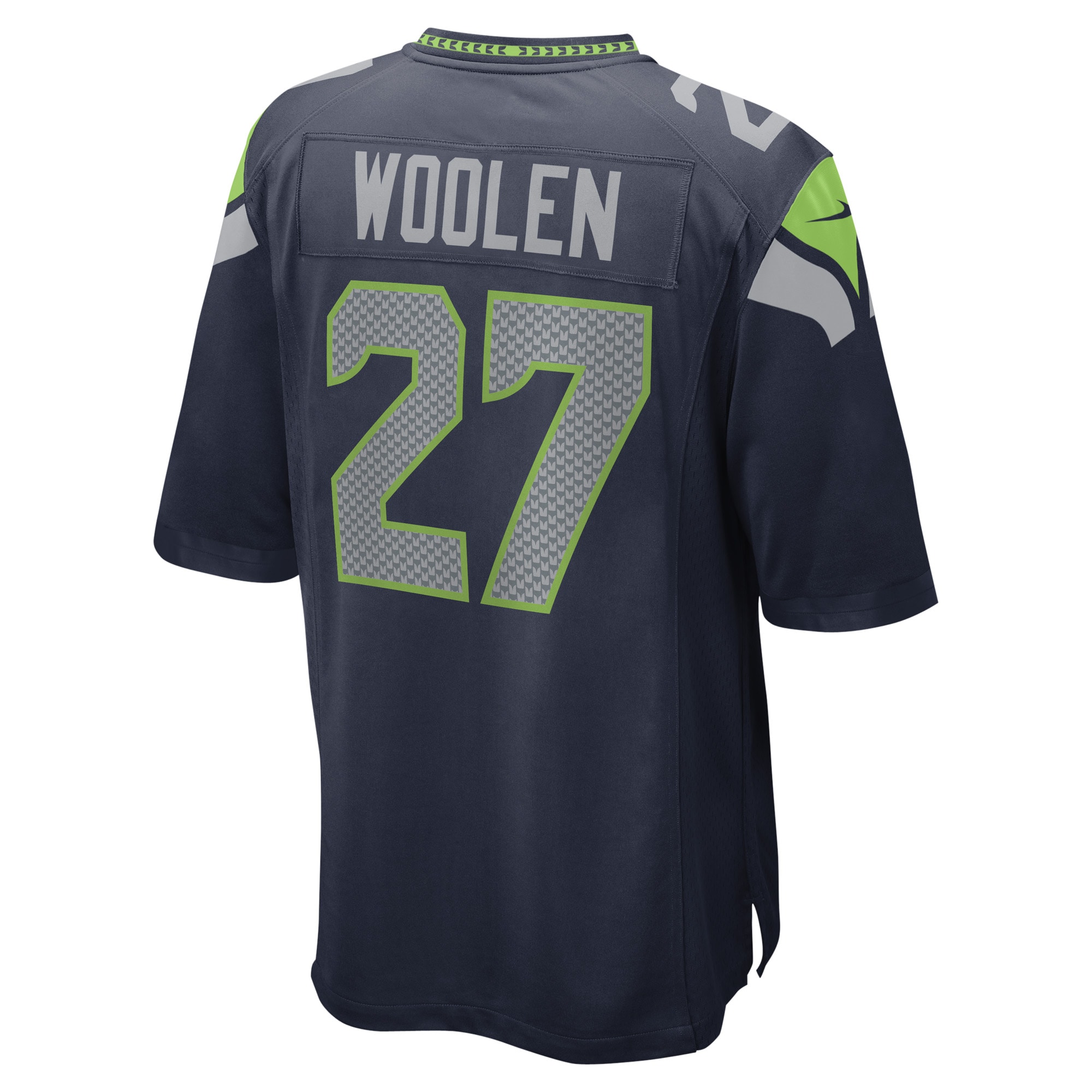 Seattle Seahawks Tariq Woolen College Navy Game Player NFL Jersey Men's