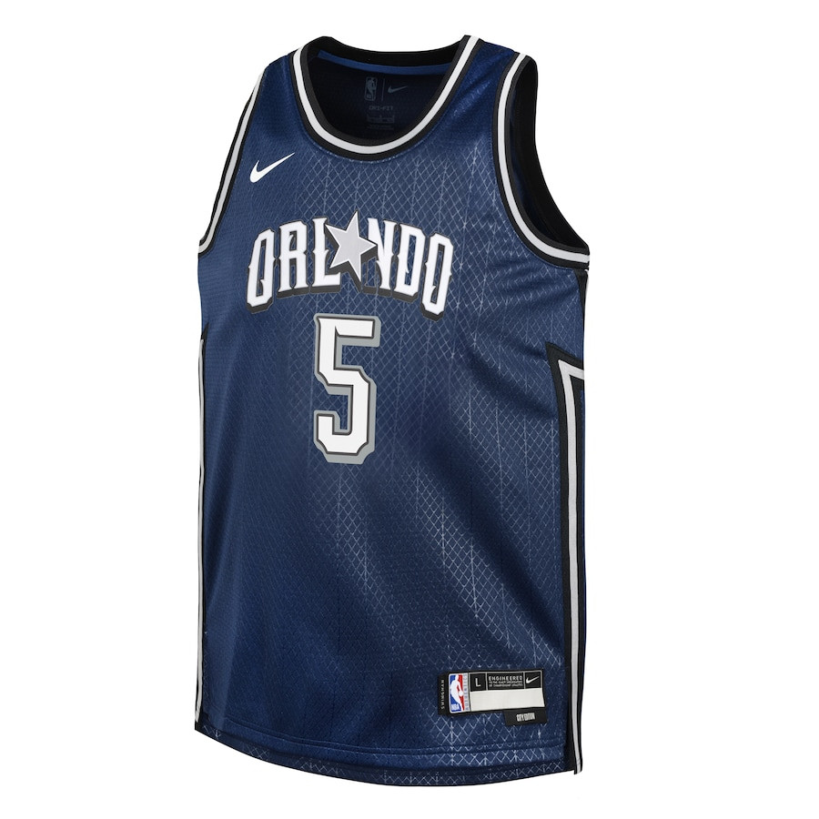 Paolo Banchero 5 Orlando Magicc 2023/24 City Edition Swingma Navy NBA Jersey Youth