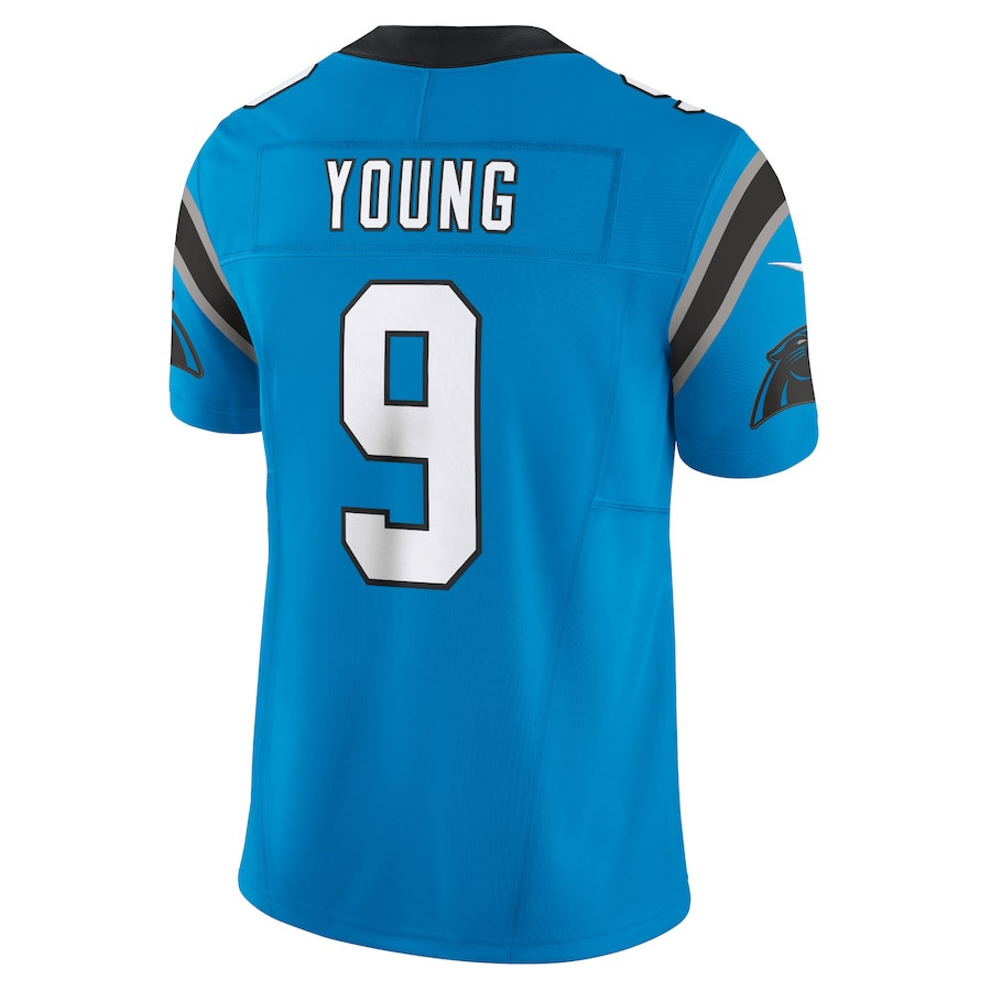 Bryce Young 9 Carolina Panthers Vapor F.U.S.E. Limited Blue NFL Jersey Men's