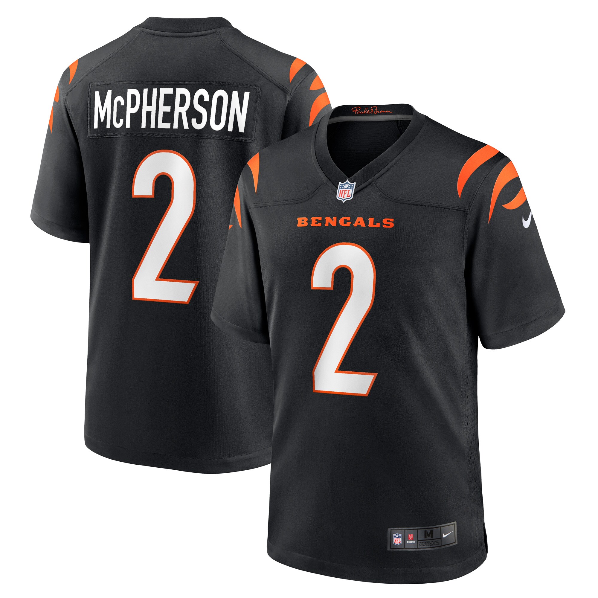 Cincinnati Bengals Evan McPherson Black Game NFL Jersey Men's