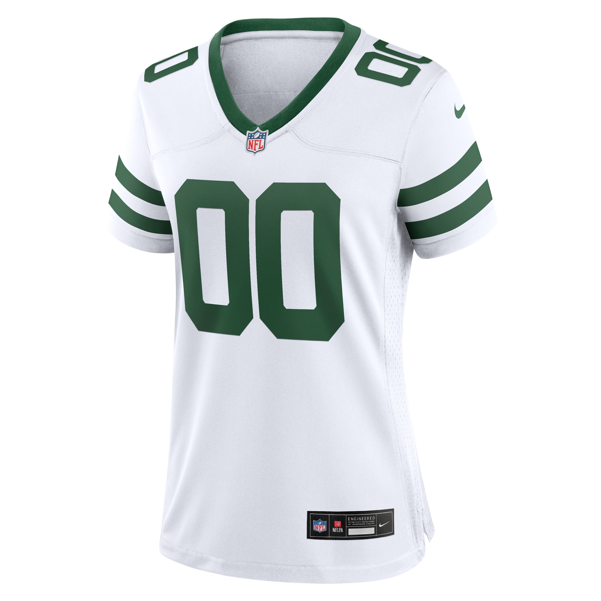 New York Jets Legacy White Custom Game NFL Jersey Women's