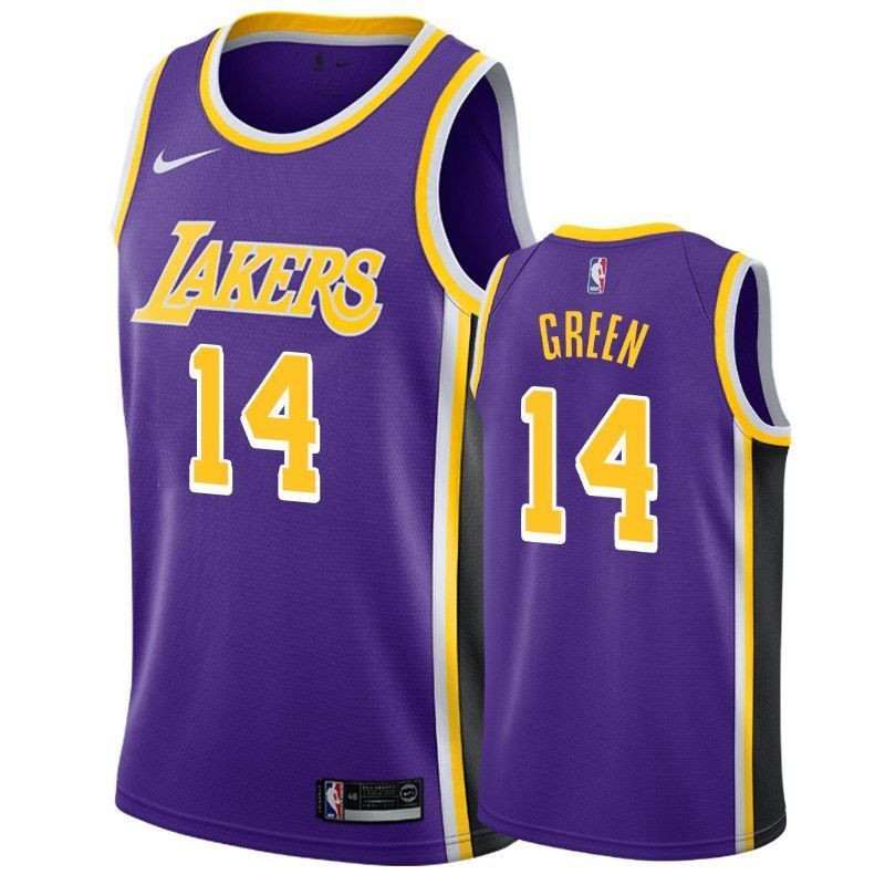 Los Angeles Lakers Danny Green 14 Statet NBA Jersey Men's