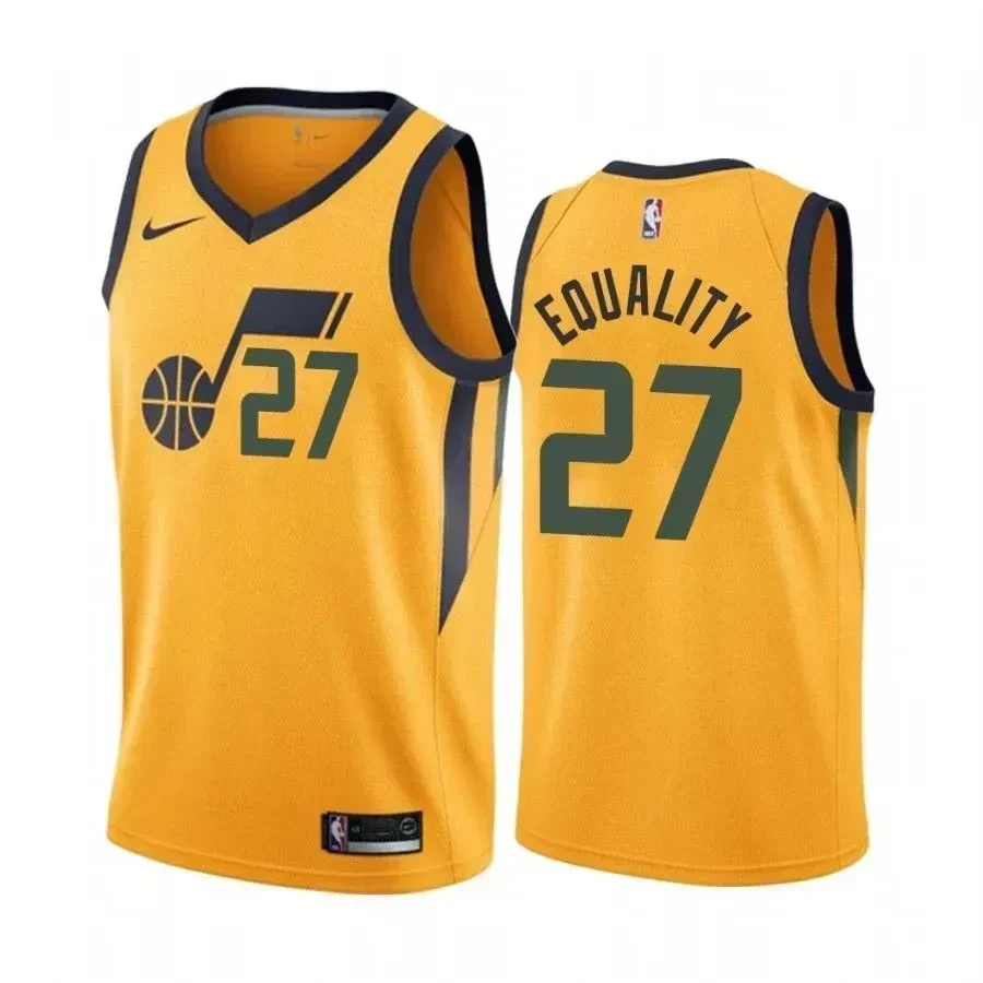 Rudy Gobert Equality Utah Jazz Statet NBA Jersey Men's