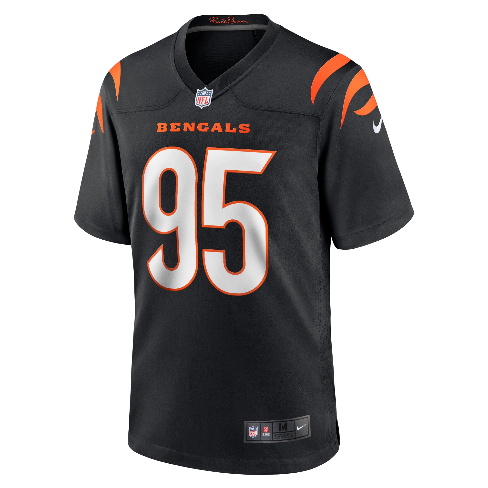 Cincinnati Bengals Zach Carter Black Game Player NFL Jersey Men's