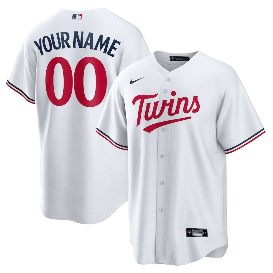Minnesota Twins Home Custom Jersey White