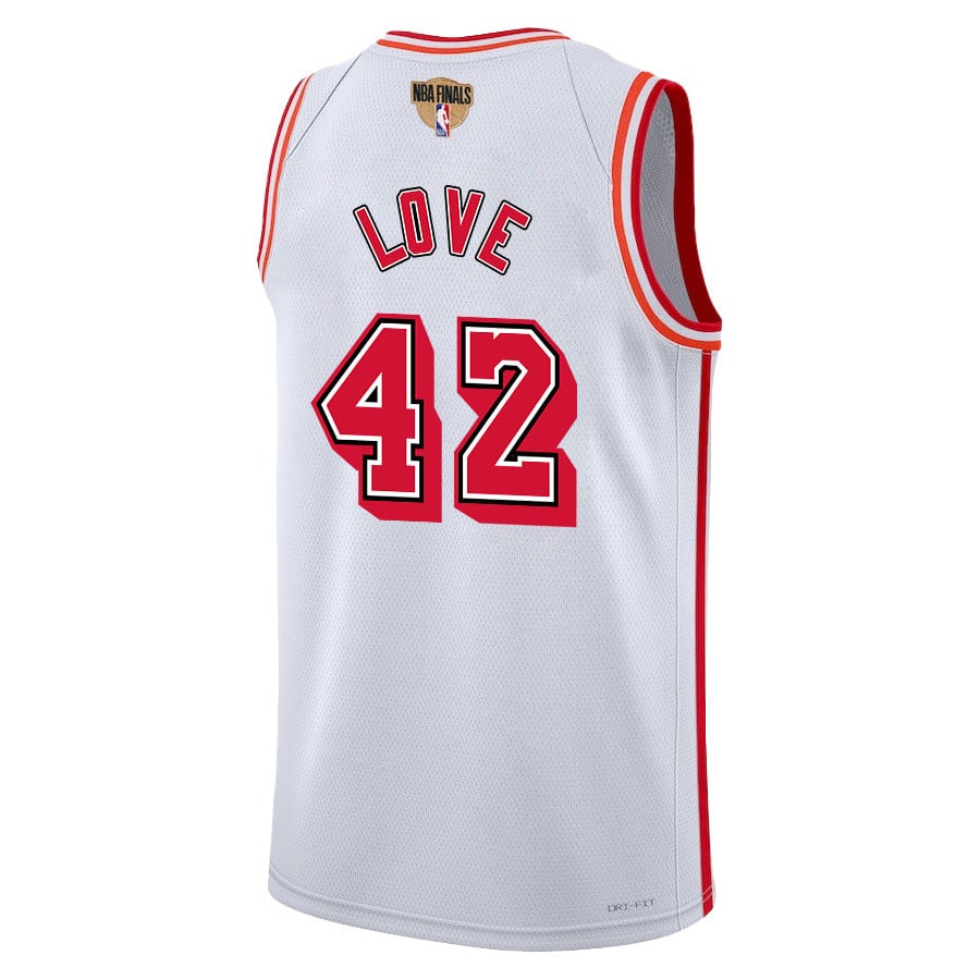 Kevin Love 42 Miami Heat Final Champions 2023 Swingman Classic Editio White NBA Jersey Men's