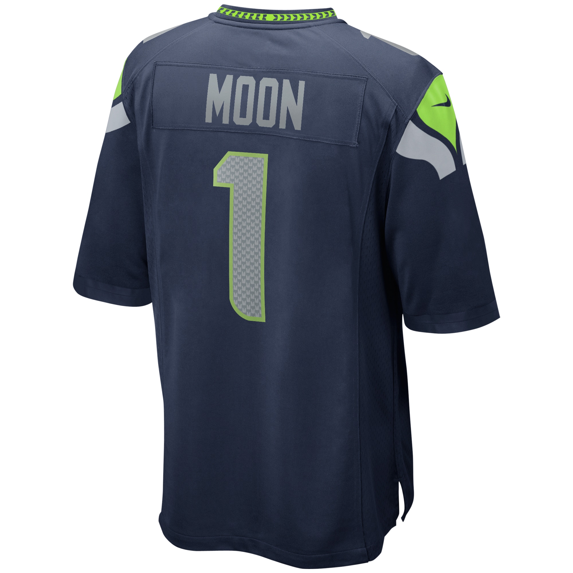 Seattle Seahawks Warren Moon College Navy Game Retired Player NFL Jersey Men's