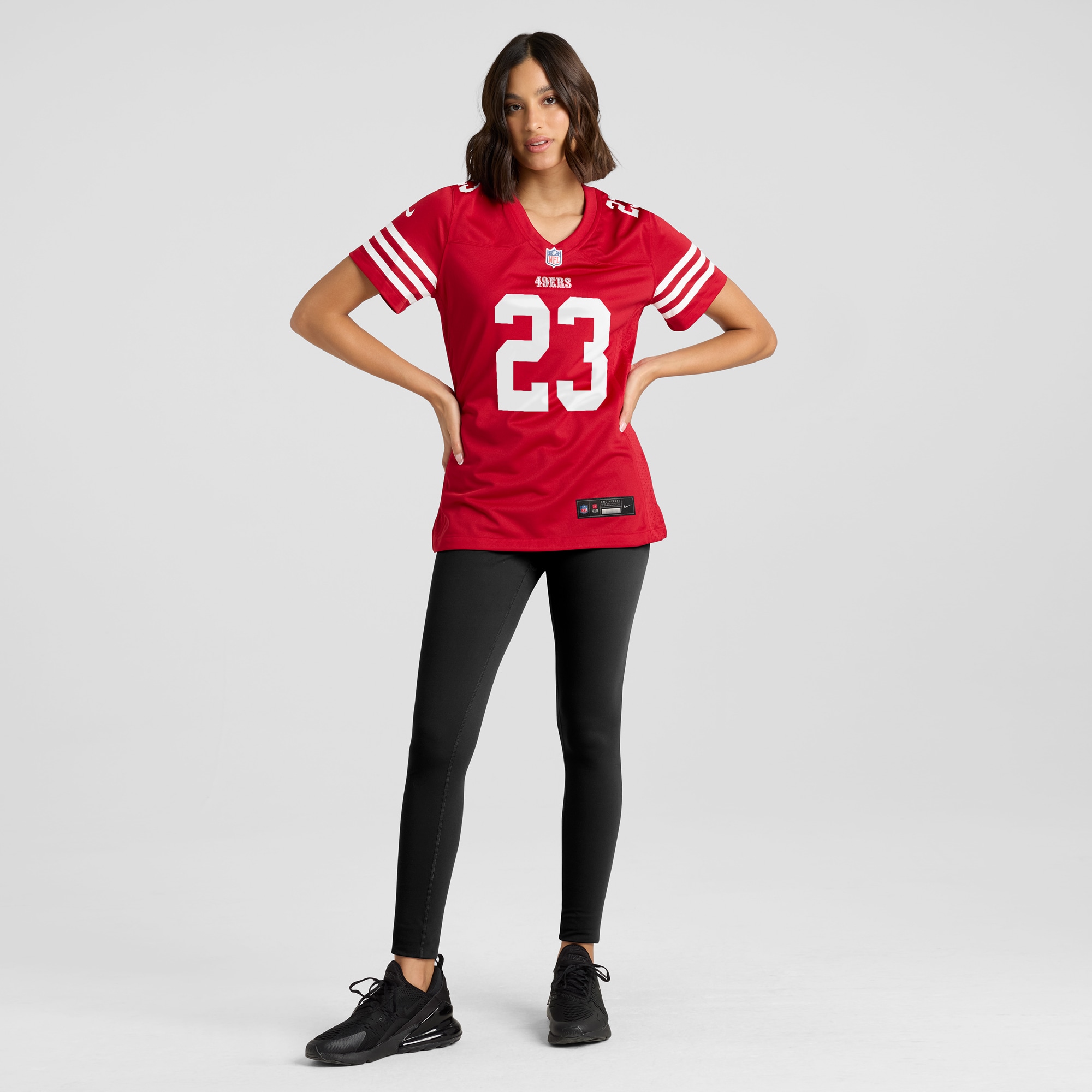 San Francisco 49ers Christian McCaffrey Scarlet Player NFL Jersey Women's