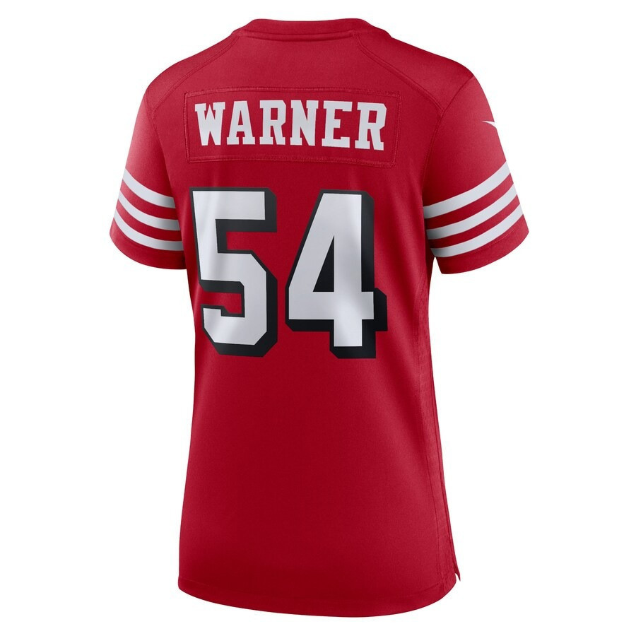Fred Warner 54 San Francisco 49ers All-Pro Fred Game Scarlet NFL Jersey Women's