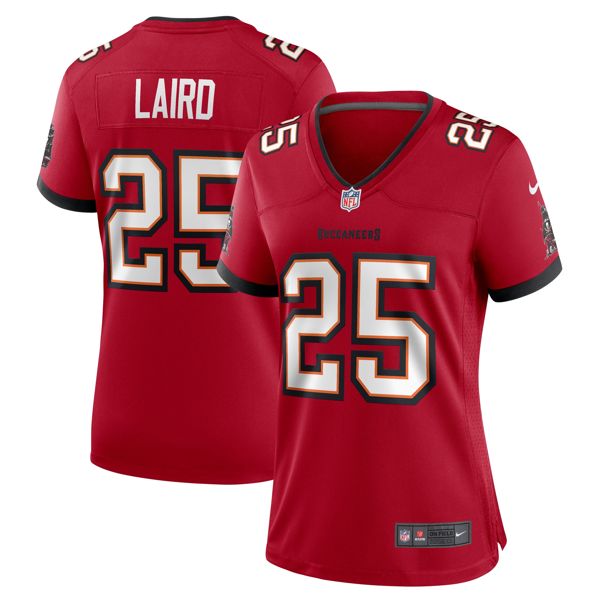 Tampa Bay Buccaneers Patrick Laird Red Game NFL Jersey Women's