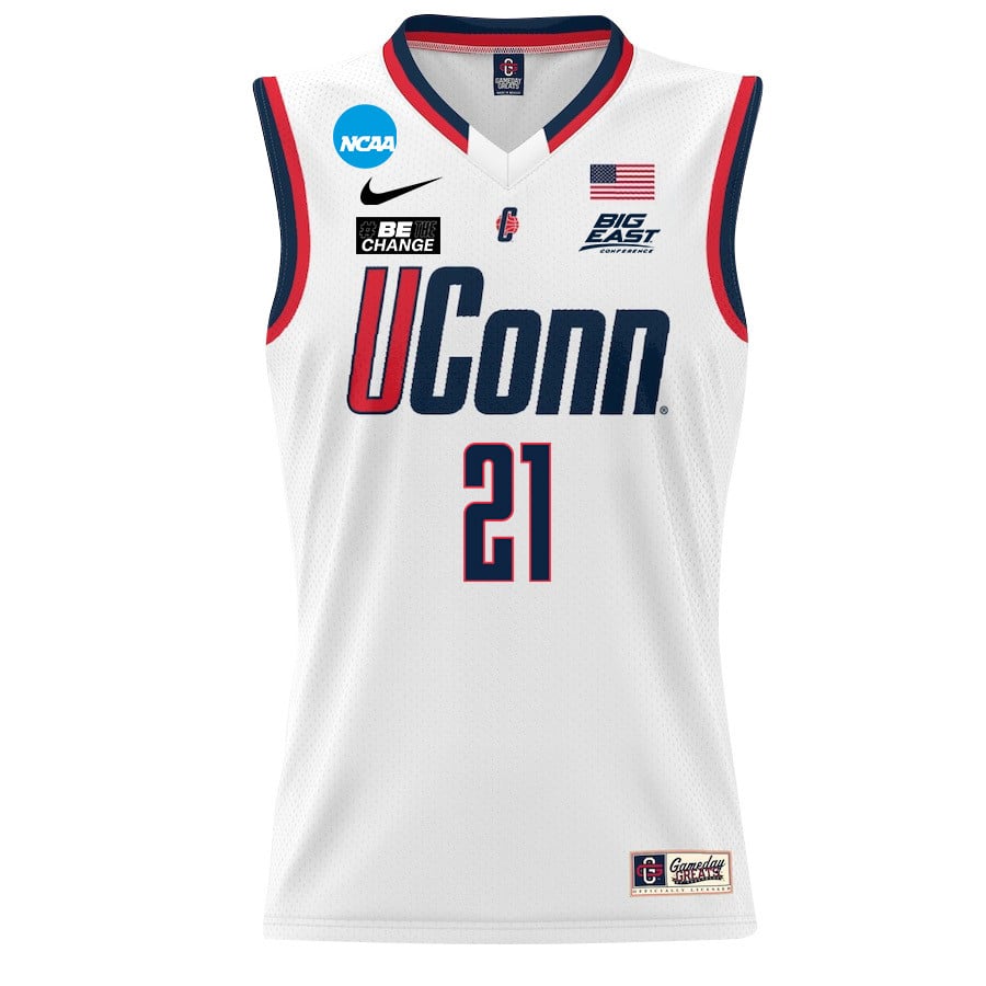 Ines Bettencourt 21 UConn Huskies White Unisex NCAA Jersey Unisex
