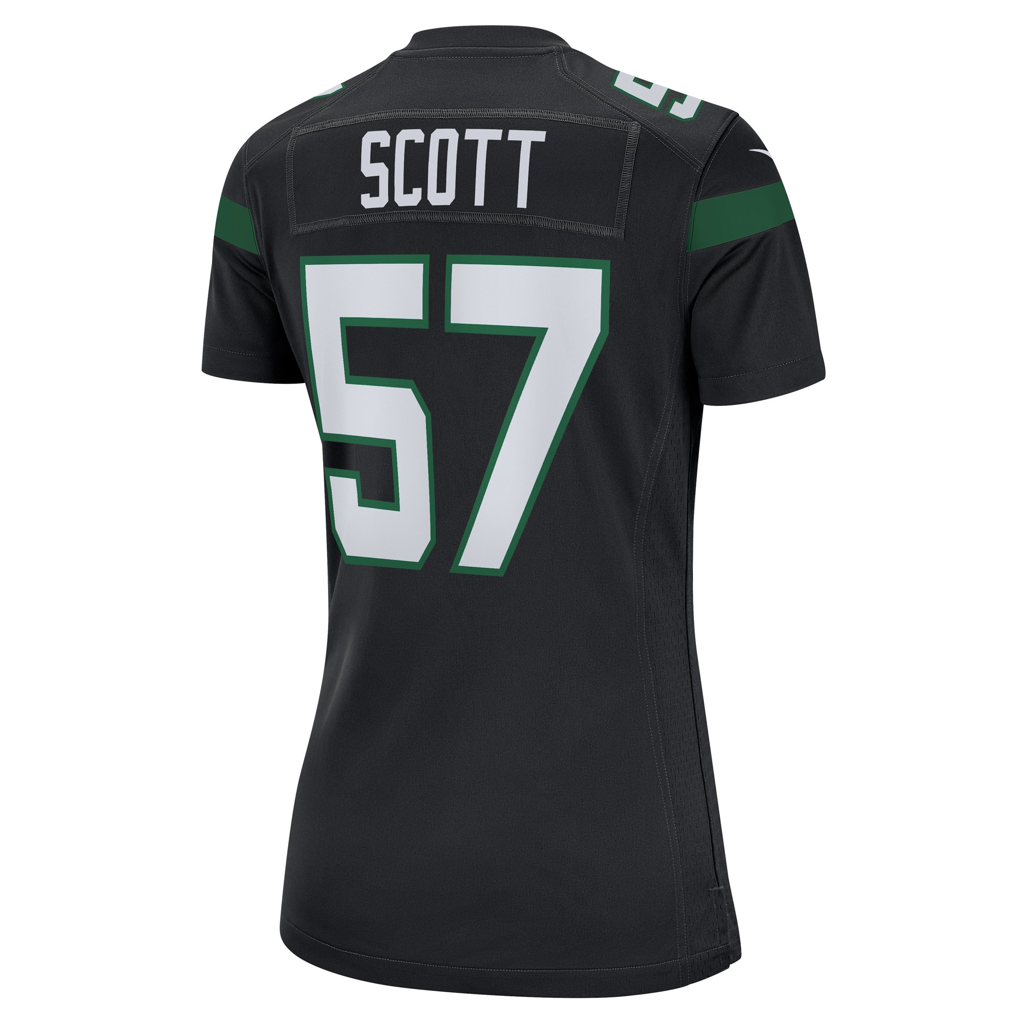 New York Jets Bart Scott Black Retired Player NFL Jersey Women's