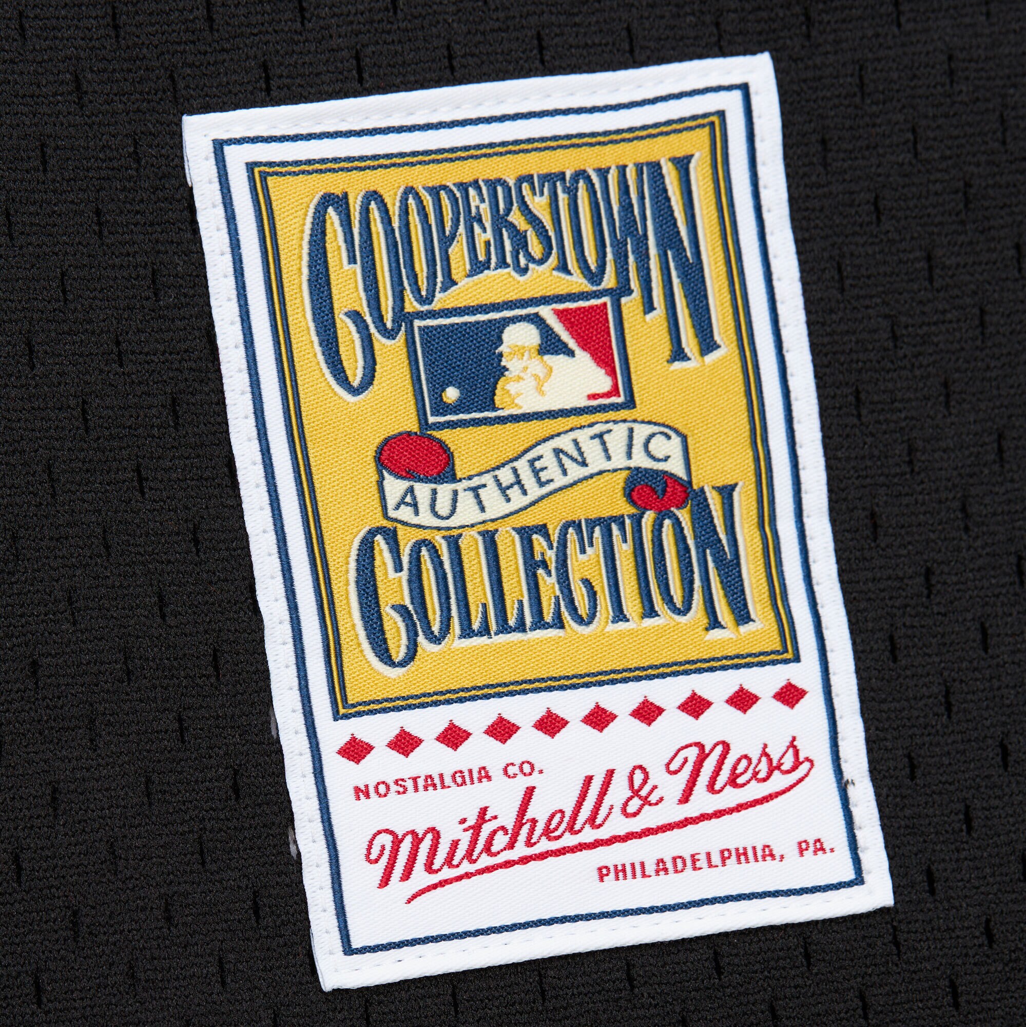 San Francisco Giants Will Clark Mitchell Ness Black Cooperstown Collection Mesh Batting Practice Button-Up MLB Jersey Men's