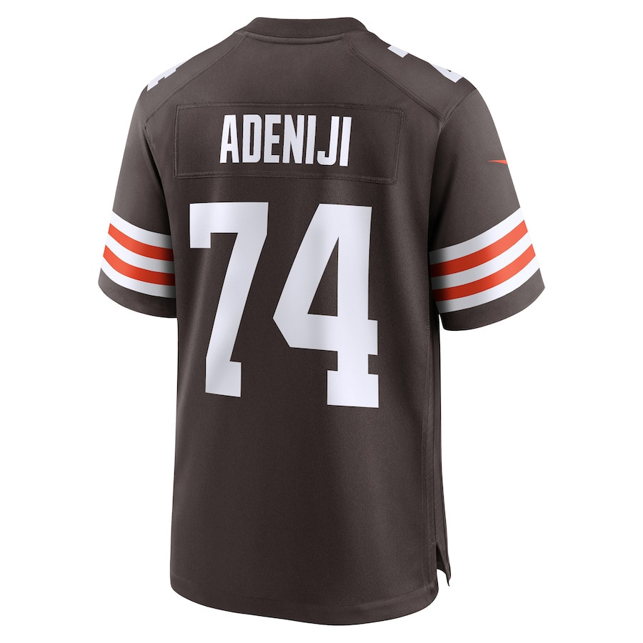 Hakeem Adeniji 74 Cleveland Browns Game Brown NFL Jersey Men's