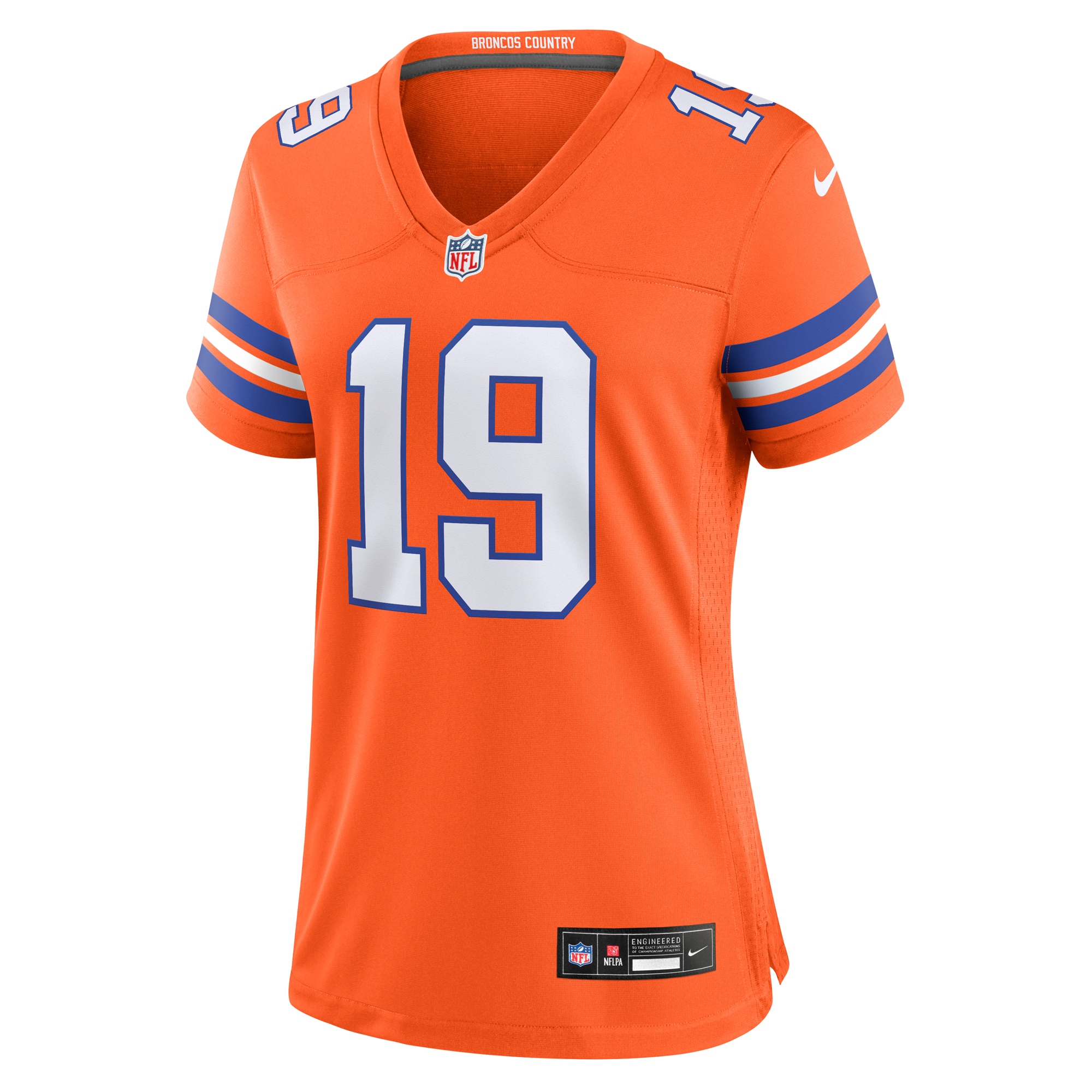 Denver Broncos Marvin Mims Jr Orange Mile High Collection 1977 Throwback Player Game NFL Jersey Women's