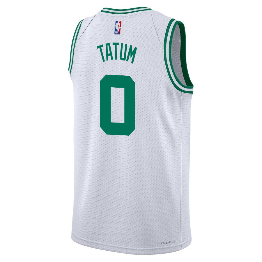 Jayson Tatum 0 Boston Celtics 2024 FINALS CHAMPIONS Swingman Association Editio White NBA Jersey Men's
