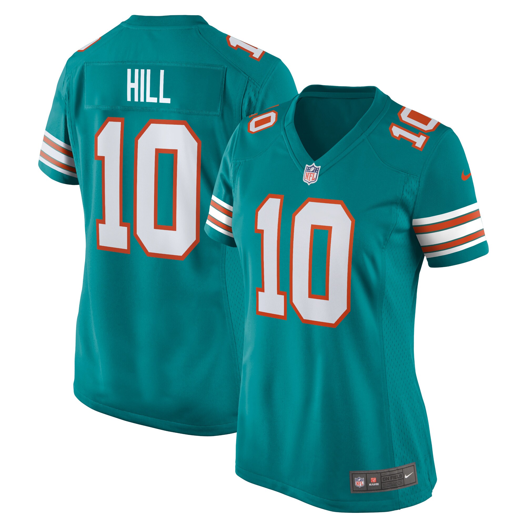 Miami Dolphins Tyreek Hill Aqua Alternate Game NFL Jersey Women's
