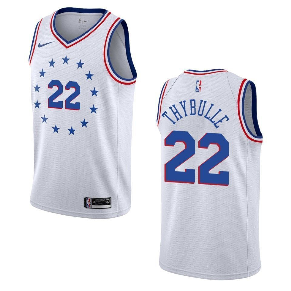 Philadelphia 76ers 22 Matisse Thybulle Earned Swingman White NBA Jersey Men's