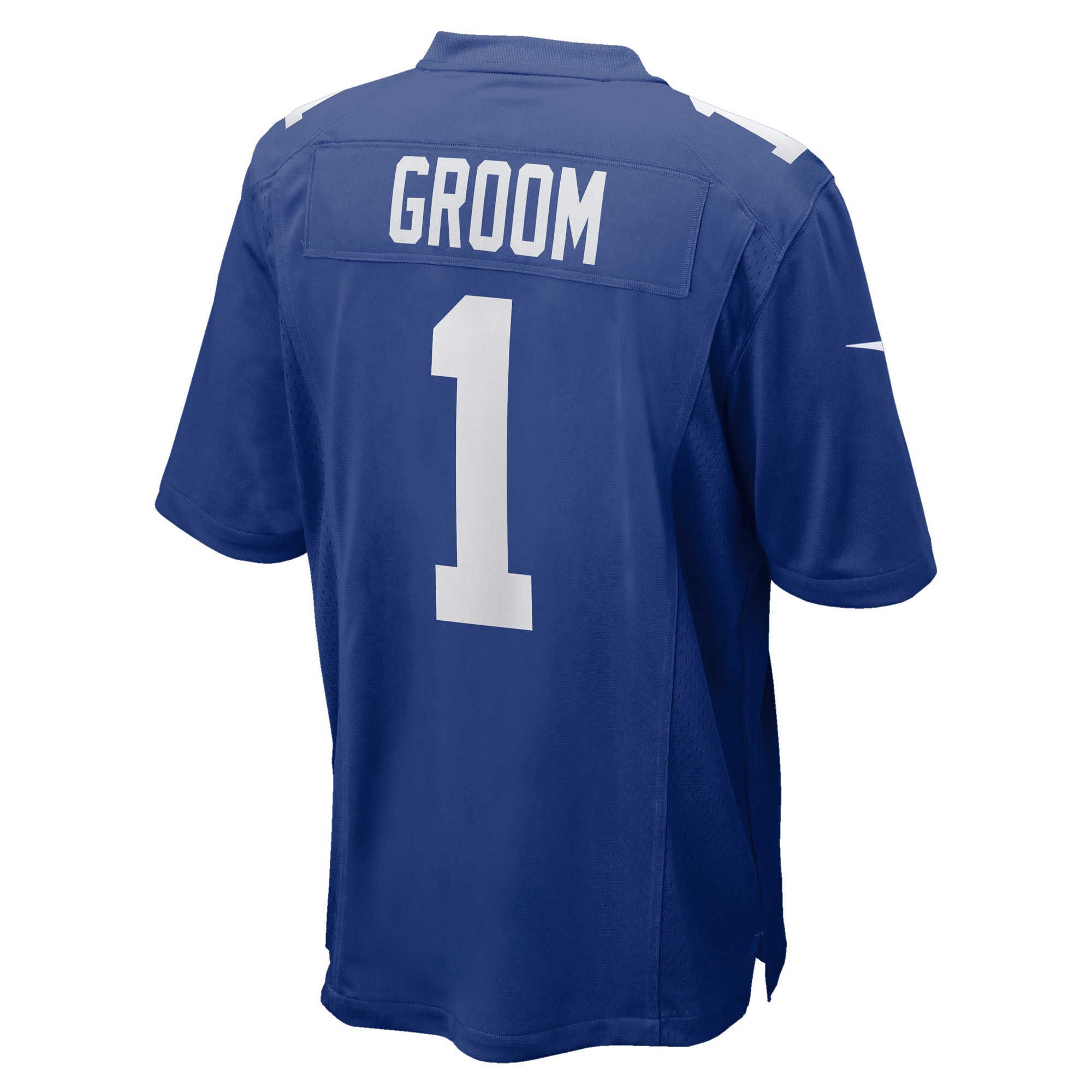 New York Giants Number 1 Groom Royal Game NFL Jersey Men's