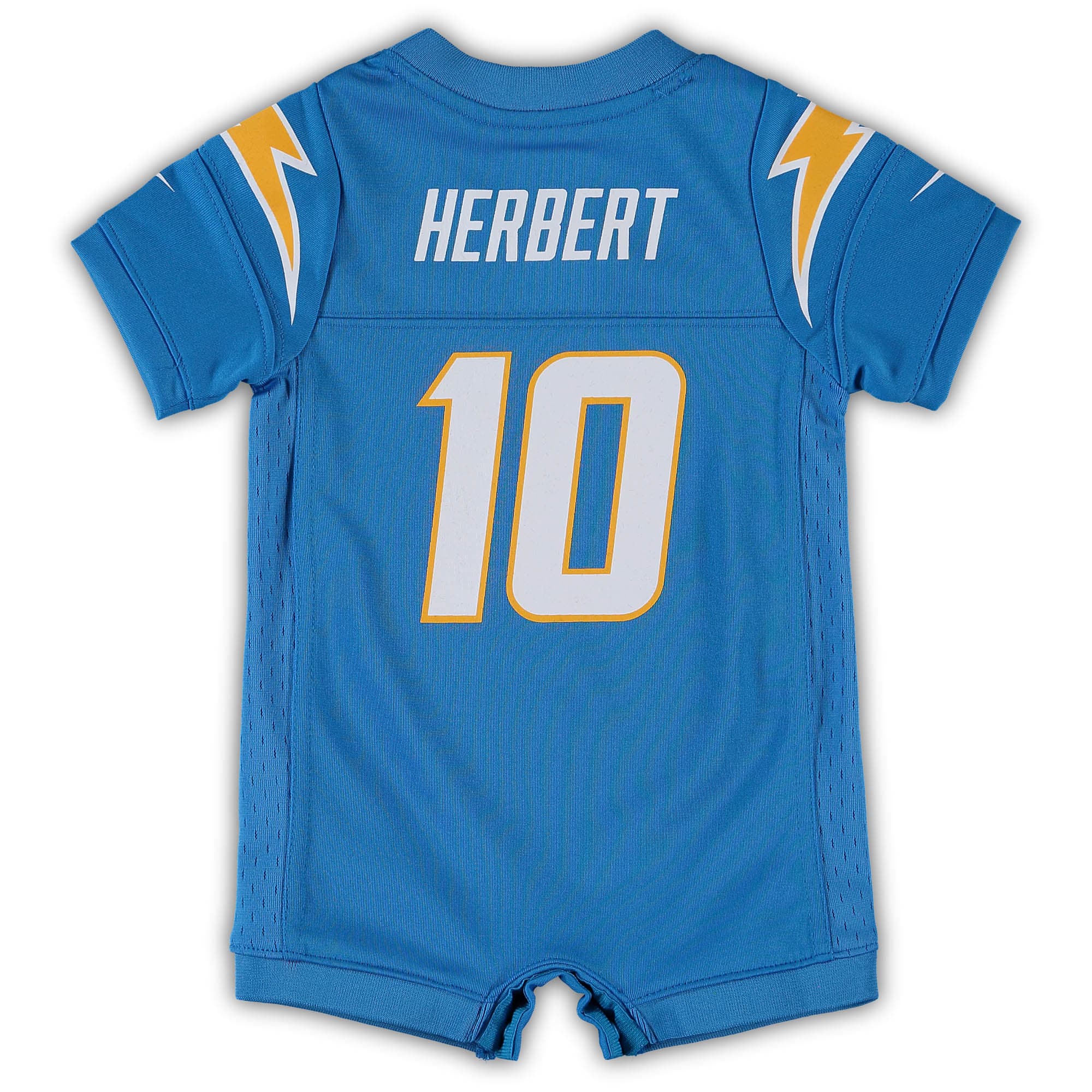 Infant Los Angeles Chargers Justin Herbert Powder Blue Game Romper NFL Jersey Men's