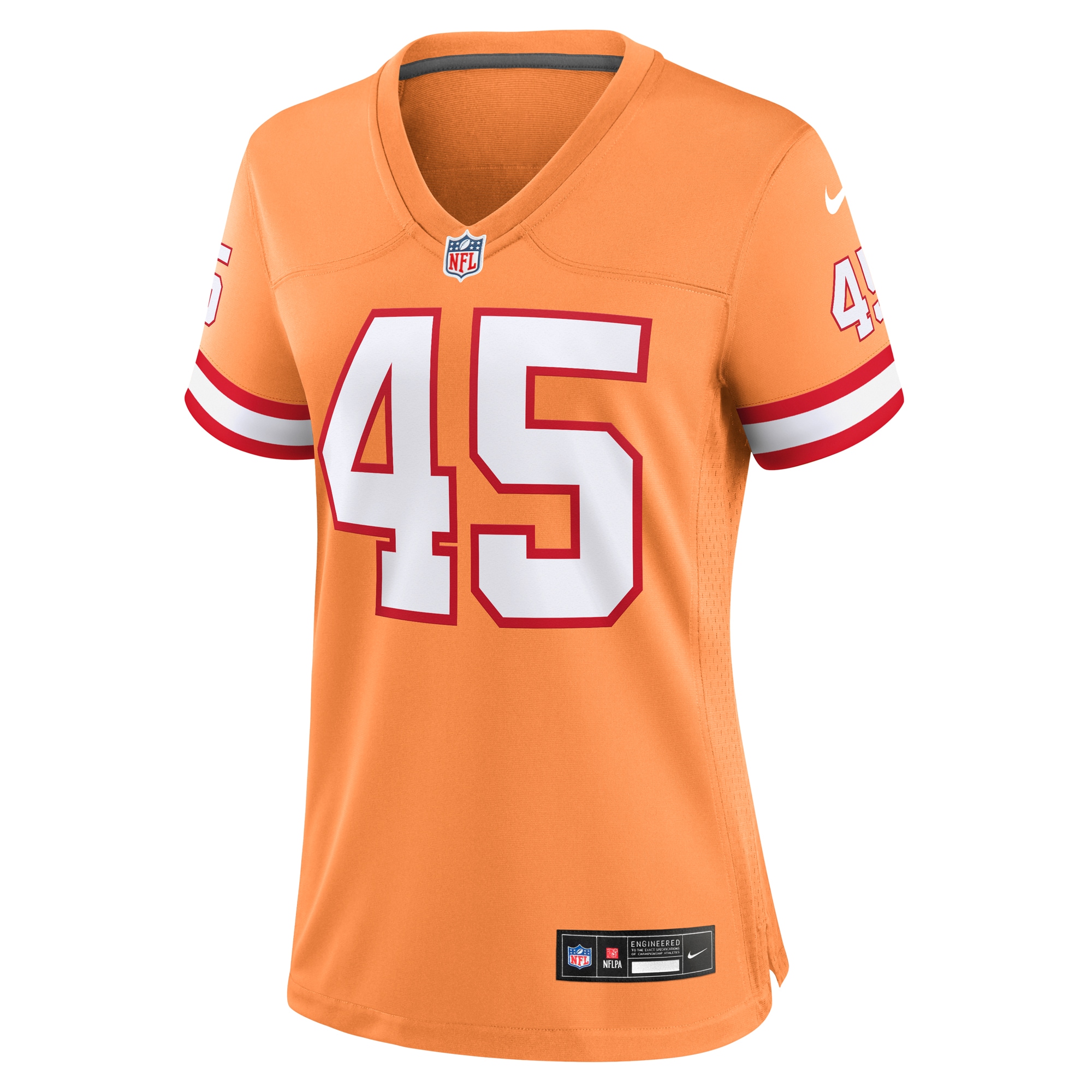 Tampa Bay Buccaneers Devin White Orange Player NFL Jersey Women's