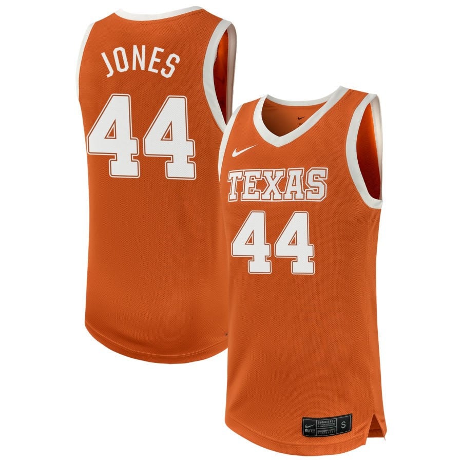 Taylor Jones 44 Texas Longhorn Unisex NIL Texas Orange NCAA Jersey Unisex