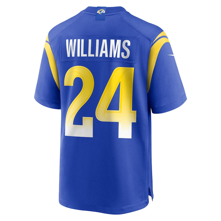 Darious Williams 24 Los Angeles Rams Team Game Royal NFL Jersey Men's