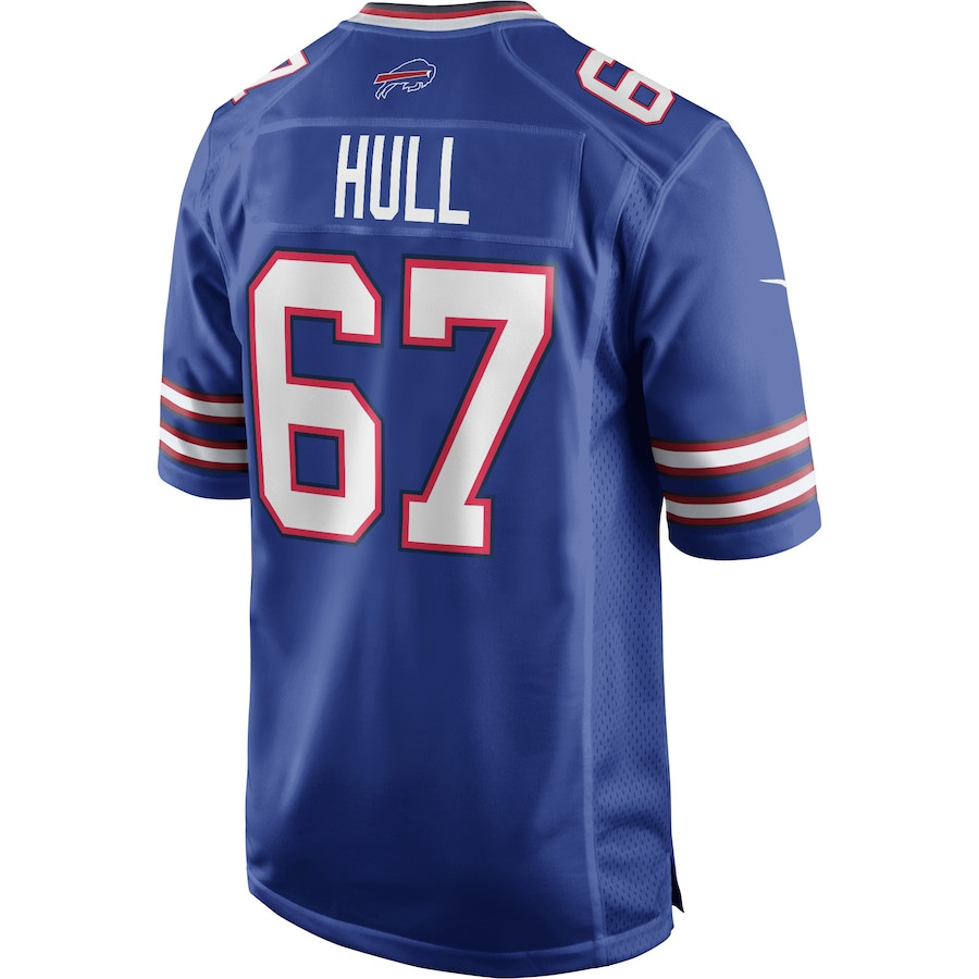 Kent Hull 67 Buffalo Bills Game Retired Royal NFL Jersey Men's