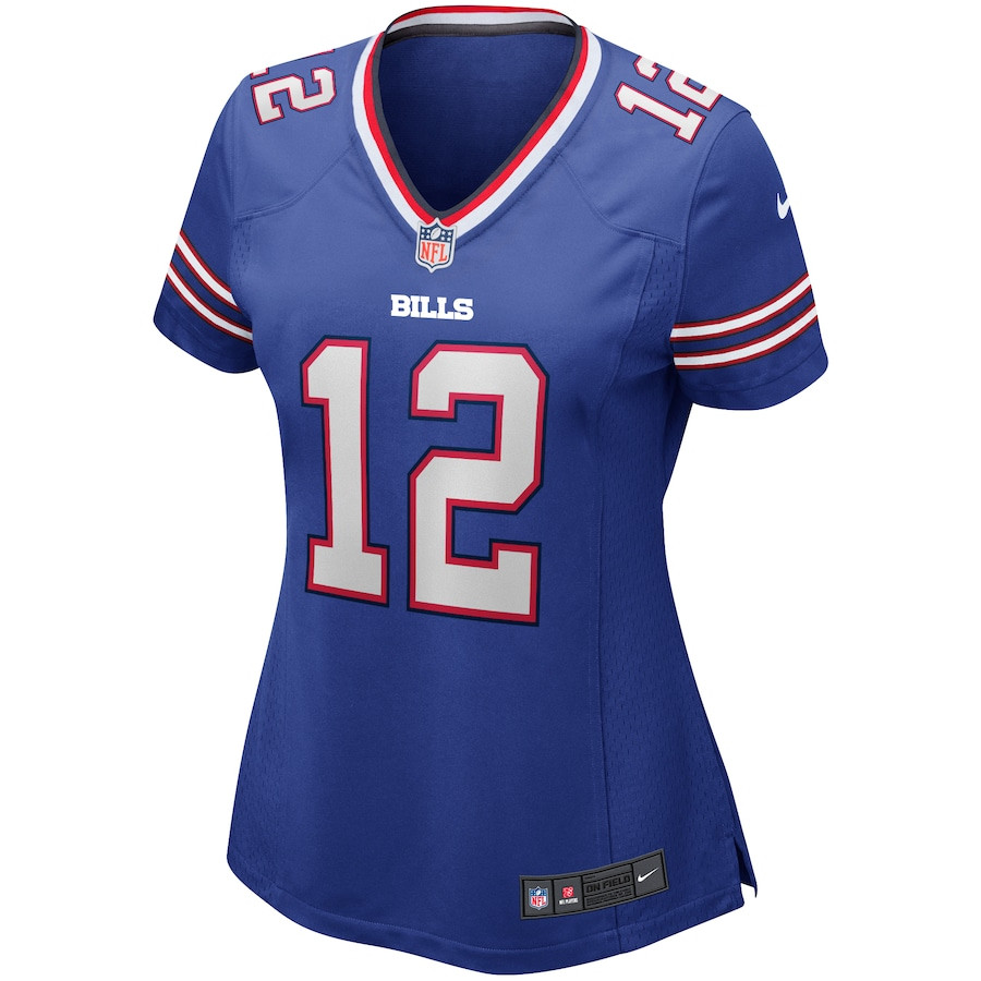 Joe Ferguson 12 Buffalo Bills Game Retired Royal NFL Jersey Women's
